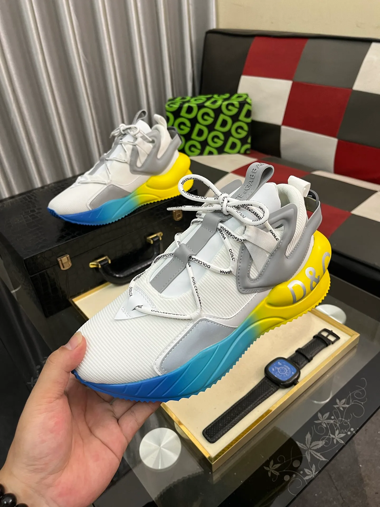 Men's men's shoes 💰540⌚️⌚️【DG～】couple casual shoes 2025z cabinet sales simultaneously 🔶Size: 35-46#️⃣ 🔷2 colors🔜The upper is made of multi-material splicing➕Mesh lining, comfortable and breathable, sole: original comfortable and wear-resistant outsole, ⚠️real thing📱photographed🎬real thing is better📢📢📢